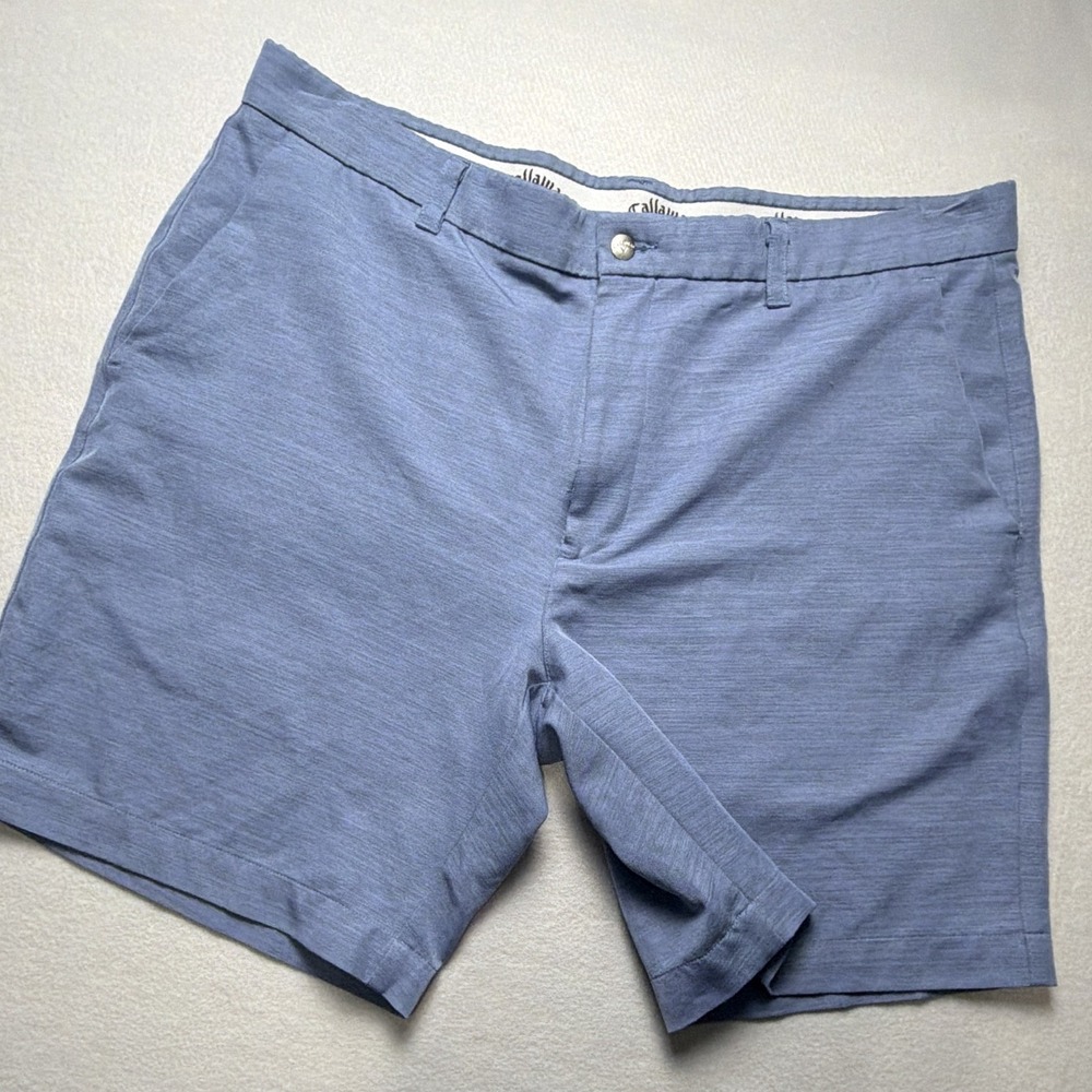 Callaway Men's Shorts Blue Flat Front Golf